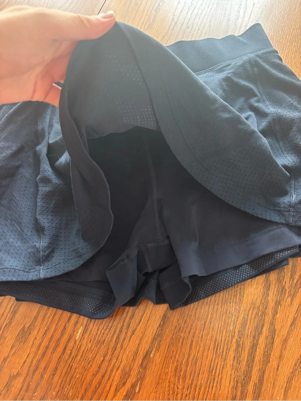 Lululemon swiftly tech high rise skirt tennis true navy size 12